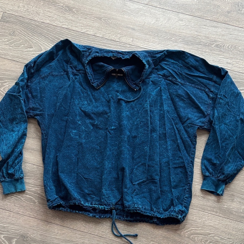 Ezze Wear Blue Zip-Up Jacket